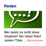 weitere Infos zu Reden und Texten